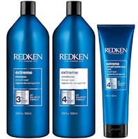 Shampoo Reparador 1000ml + Acondicionador + Mascarilla Redken Extreme